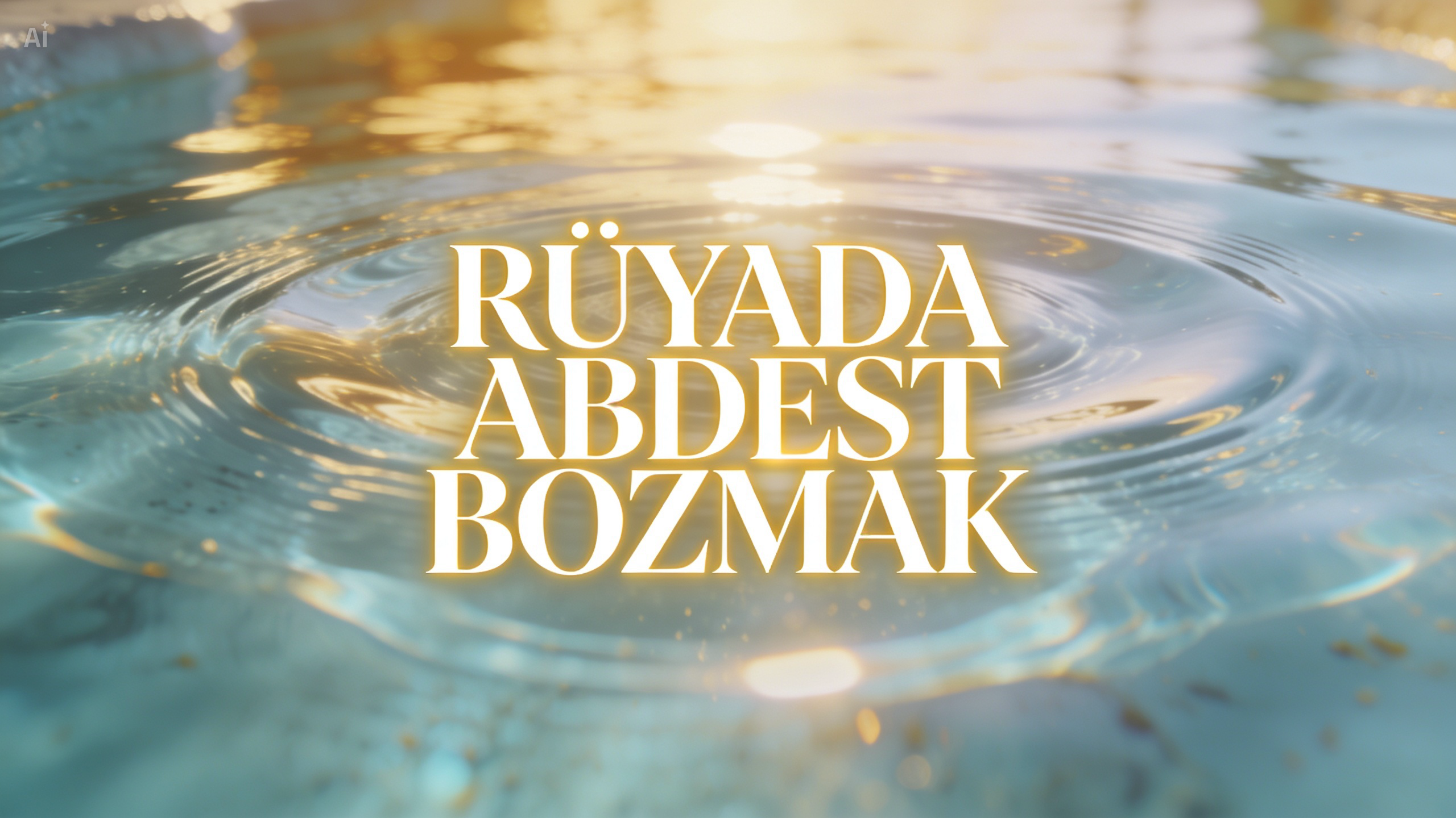 "Rüyada Abdest Bozmak"
