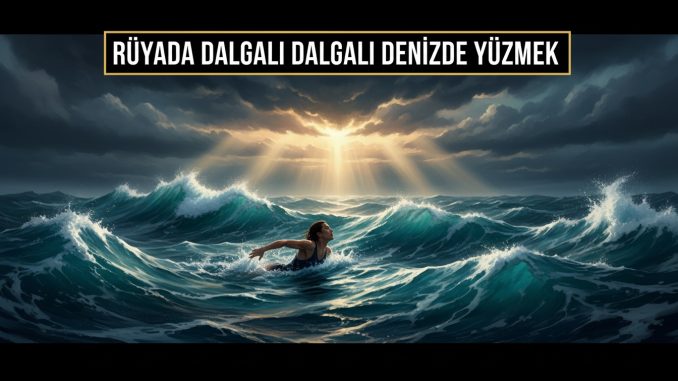 "Rüyada Dalgalı Denizde Yüzmek"