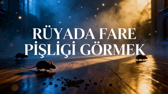 "Rüyada Fare Pisliği Görmek"