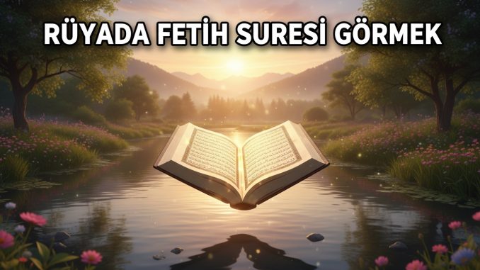"Rüyada Fetih Suresi Görmek"