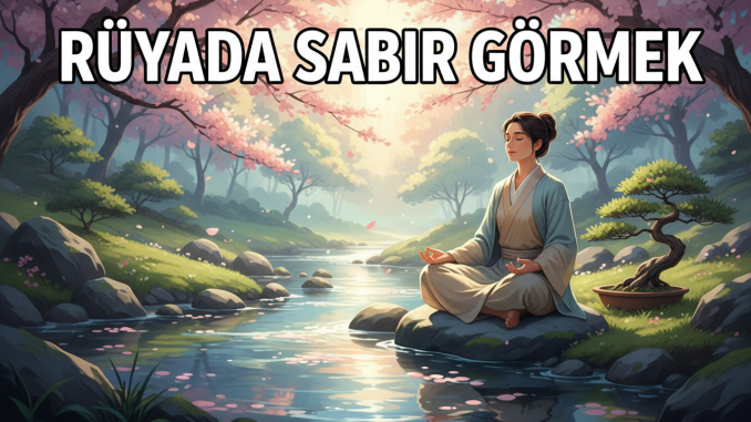 "Rüyada Sabır Görmek"