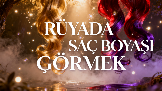 "Rüyada Saç Boyası Görmek"