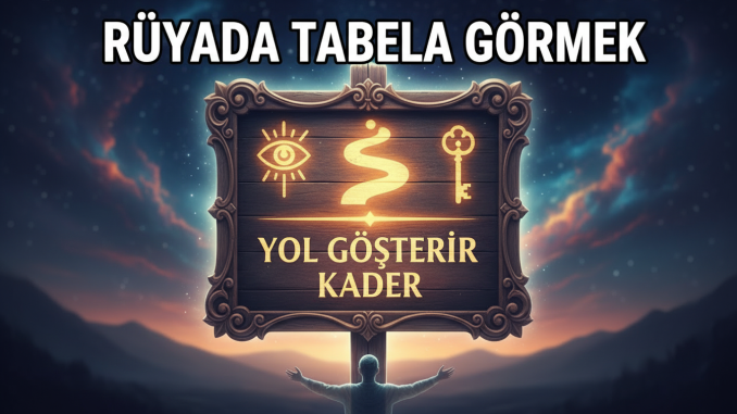 "Rüyada Tabela Görmek"