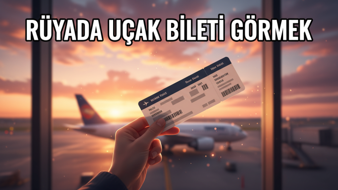 "Rüyada Uçak Bileti Görmek"