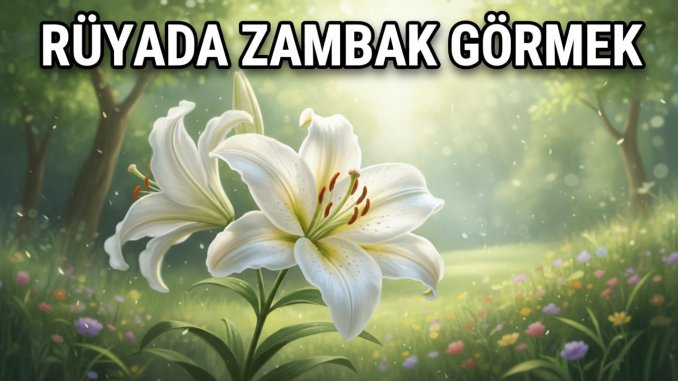 "Rüyada Zambak Görmek"