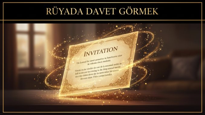 "Rüyada Davet Görmek"