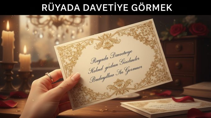 "Rüyada Davetiye Görmek"