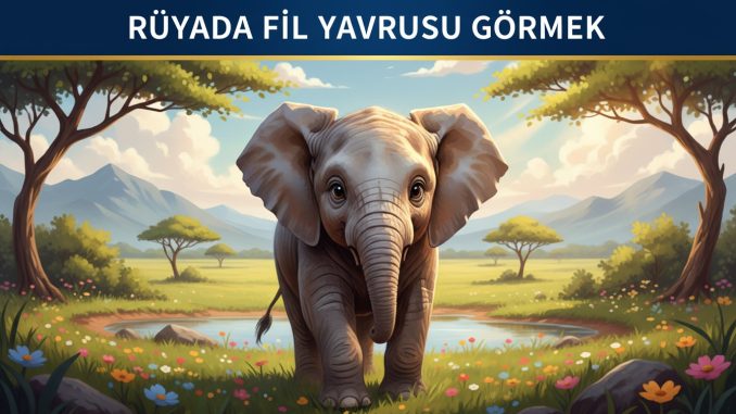 "Rüyada Fil Yavrusu Görmek"