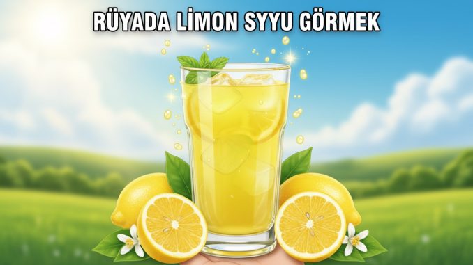 "Rüyada Limon Suyu Görmek"