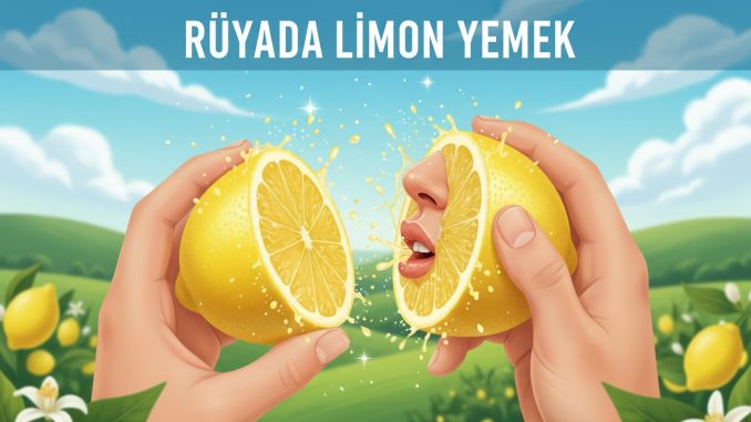 "Rüyada Limon Yemek"