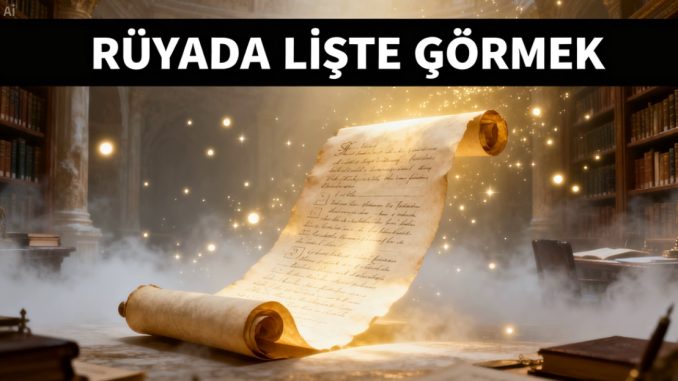 "Rüyada Liste Görmek"