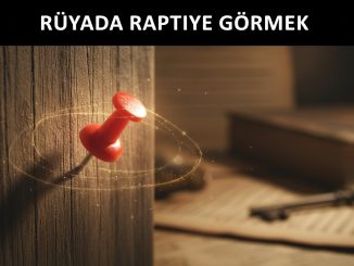 "Rüyada Raptiye Görmek"