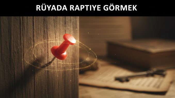 "Rüyada Raptiye Görmek"