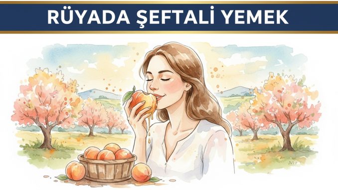 "Rüyada Şeftali Yemek"