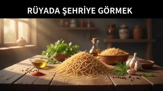"Rüyada Şehriye Görmek"
