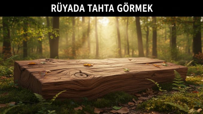 "Rüyada Tahta Görmek"