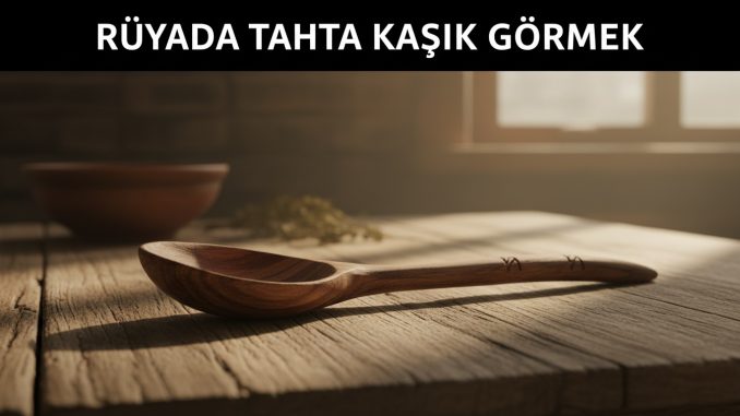 "Rüyada Tahta Kaşık Görmek"