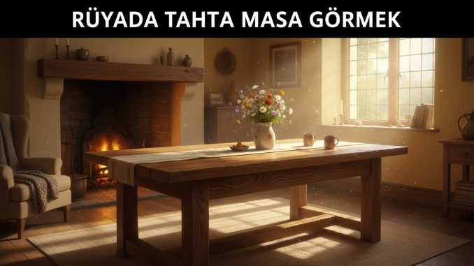 "Rüyada Tahta Masa Görmek"
