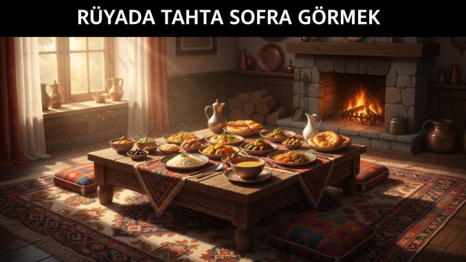 "Rüyada Tahta Sofra Görmek"