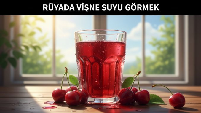 "Rüyada Vişne Suyu Görmek"