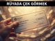 "Rüyada Çek Görmek"