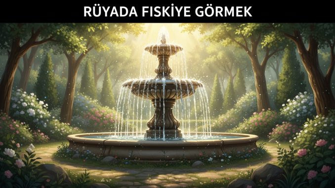 "Rüyada Fıskiye Görmek"