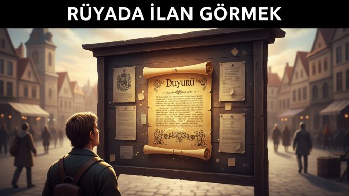 "Rüyada İlan Görmek"
