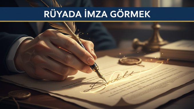 "Rüyada İmza Görmek"
