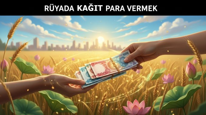 "Rüyada Kağıt Para Vermek"