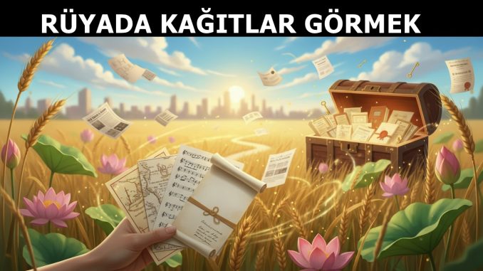 "Rüyada Kağıtlar Görmek"