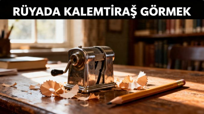 "Rüyada Kalemtıraş Görmek"
