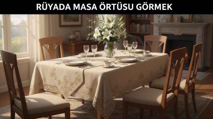 "Rüyada Masa Örtüsü Görmek"