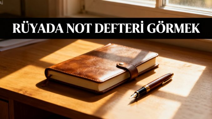 "Rüyada Not Defteri Görmek"