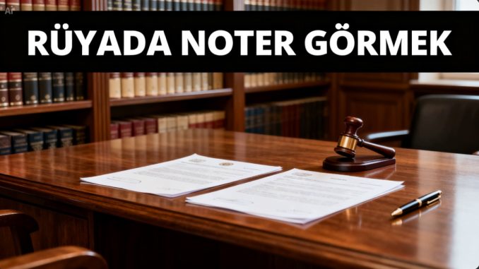 "Rüyada Noter Görmek"