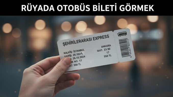 "Rüyada Otobüs Bileti Görmek"