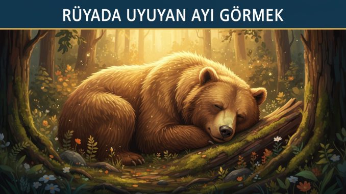 "Rüyada Uyuyan Ayı Görmek"