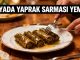 "Rüyada Yaprak Sarması Yemek"