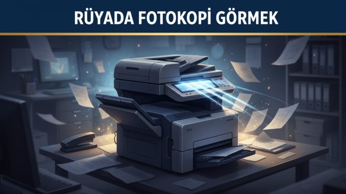 "Rüyada Fotokopi Görmek"