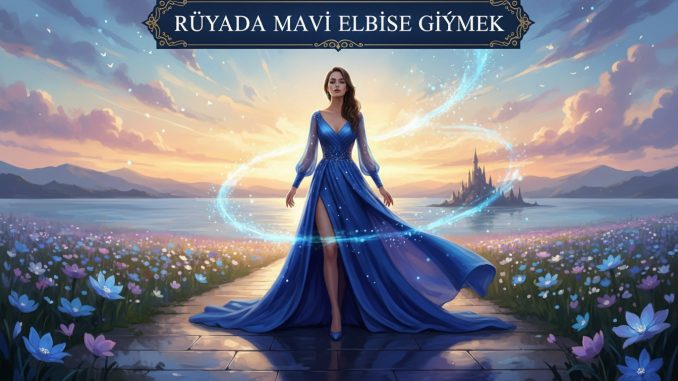 "Rüyada Mavi Elbise Giymek"